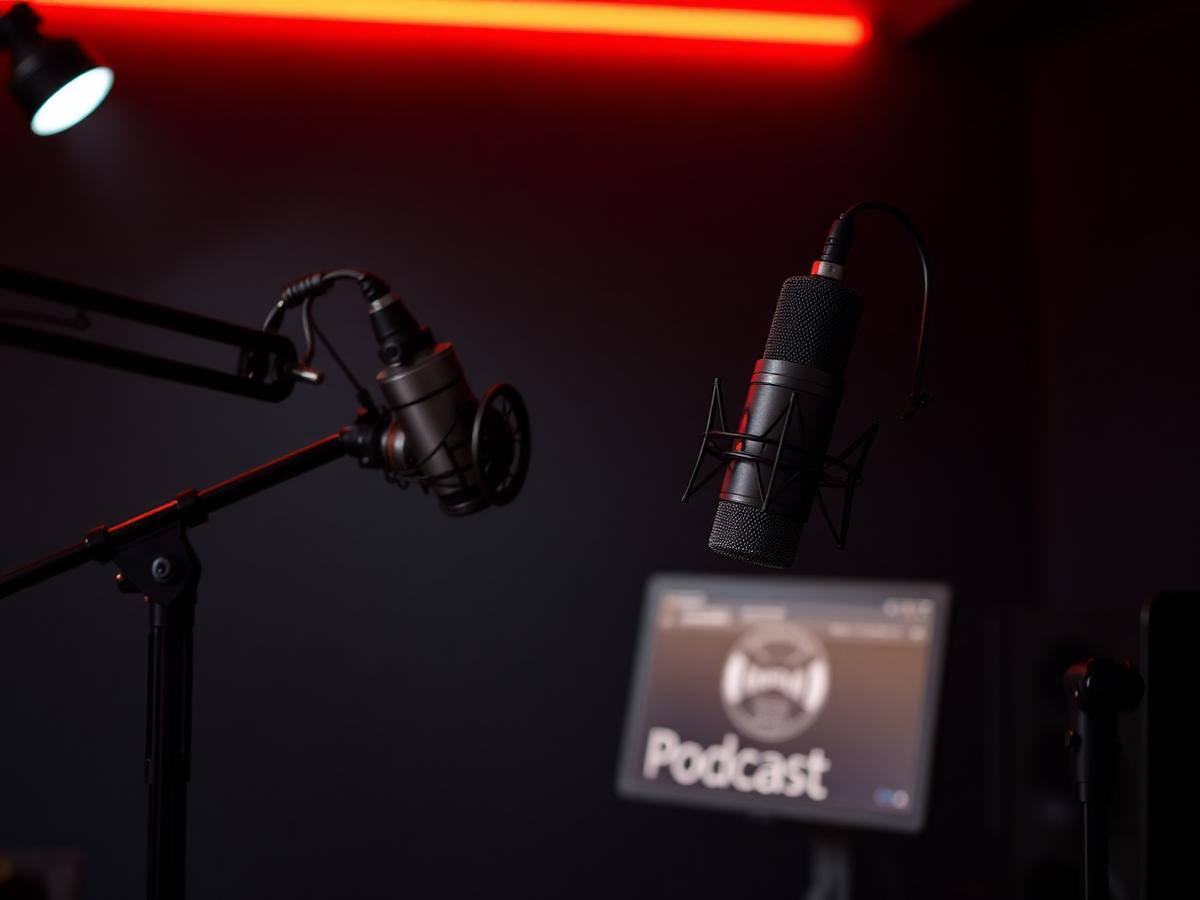 Estúdio de podcast